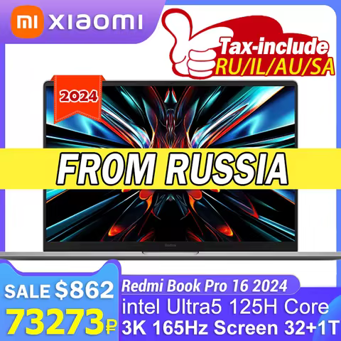 Xiaomi Redmi Book Pro 16 2024 intel Ultra 5/Ultra 7 32GB RAM 1TB SSD ARC 3K 120Hz Screen JYU4592CN/J