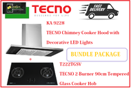 TECNO HOOD AND HOB BUNDLE PACKAGE FOR ( KA 9228 &amp; T 222TGSV) / FREE EXPRESS DELIVERY