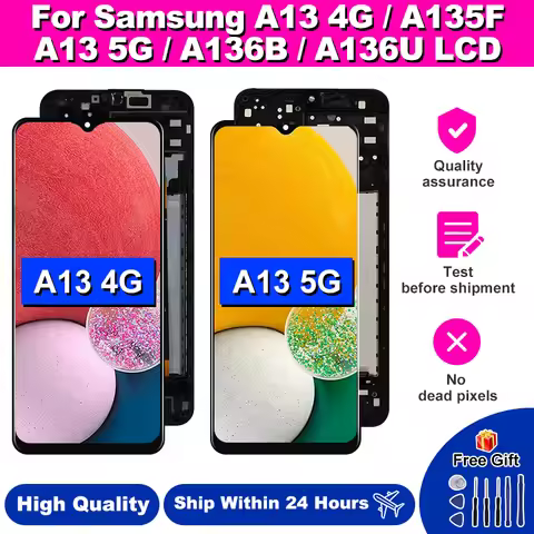 6.6" For Samsung Galaxy A13 4G LCD A135F A13 LTE Display Touch Screen Replacement For Samsung A13 5G