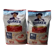 ✨สินค้าขายดี✨ Quaker Instant Oatmeal Refill 3IN1 RED即食燕麦片 ข้าวโอ๊ต กึ่งสำเร็จรูป รุ่น 1.35Kg ถุงเติม