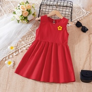 Girl's Dress Kids Pure Cotton Fashion Flower Drees For Girl Kids Baby Girls Princess Dress 1-8 Years
