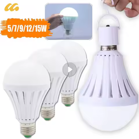 Rechargeable Light Bulb Led Bulb E27 Emergency LED Light Bulb E27 Lamp Light Bulb Household Lighting