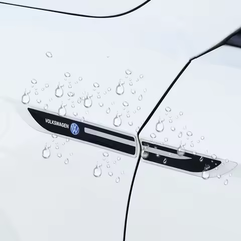 2pcs Epoxy Sticker Car Fender Side Wing Emblem Badge Sticker For VW Volkswagen Golf Polo Passat Tigu