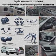 Toyota avanza 2012-2018 car accessories forged carbon fiber exterior decoration skhongauto