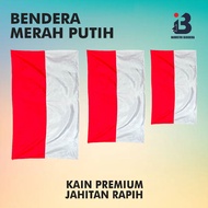 MERAH (20PCS) LARGE RED AND WHITE FLAG 87 x 147 CM
