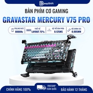Hall Effect GravaStar Mercury V75 Pro Cyberpunk RGB 8000Hz Gaming Keyboard
