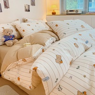 1000TC 100%cotton Cadar Fitted Sheet Bed Set 3 in 1 41in 1bedsheet Set Pillowcase Single/Queen/King Bedsheet Set
