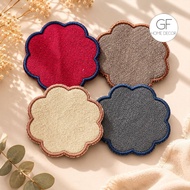 GFHomedecor Flower Fabric Coaster Coaster/ Cup/