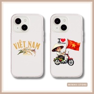 VIETNAM iPhone cases with cute water love prints for all models 16/16splus/7/8//x/15/11/12/13/14/pro