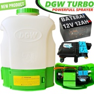 Tangki Sprayer DGW Turbo Pompa Dual Pump - AKI 12AH