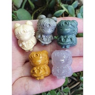 Y0602 Alxa Premium Carved Moon Hare Replica 24.7 X 17.3 X 14.9, Random Shipment Or Live Broadcast Pu