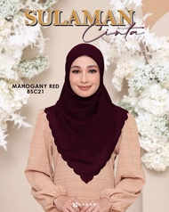 BAWAL SQUARE SULAMAN CINTA [chiffon voile/Bidang 48] By Hanami