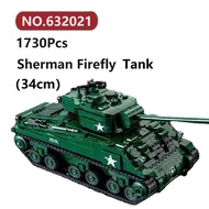 ✨Sherman Firefly Tanks Building Blocks 1730 Pcs Panlos Brick Tank Bricks Toy Set