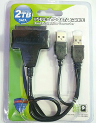 Others - 【2條裝】USB3.0轉sata易驅線 2.5寸3.5一分二一拖二雙頭2.0 SSD固態硬碟線（2.0usb轉SATA）