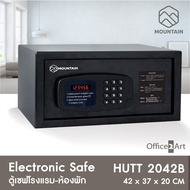 Mountain ตู้เซฟโรงแรม รุ่น HUTT 2042B  (20 x 42 x 37 cm.) ตู้เซฟห้องพัก ตู้เซฟนิรภัย HOTEL SAFE
