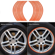 sudi Reflective Rim Tape 16pcs Car Mortorcycle Wheel Stripes Decals Stripe Stickers for Rims Fit 16-