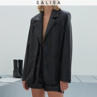 SALISA - BLAZER02 vegan leather สูท เบลเซอร์ หนังวีแกน *PRE-ORDER 1-2 WEEKS*