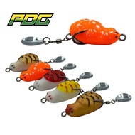 PDG Soft Frog 3cm 3.5g Haruan Jump Frog Casting Haruan Lure Umpan Soft Plastic Lure Fishing Frog Double Hook Toman exp