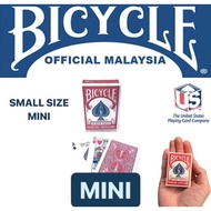 Mini Bicycle Rider Back Playing Cards Blue Red USPCC SMALL KECIL