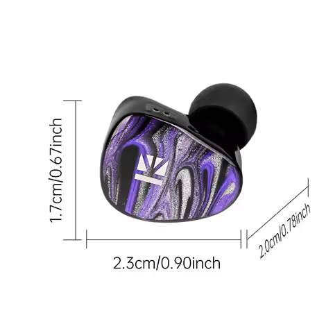 KBEAR Alkaid KB03 HiFi IEM Earphones 1DD+1BA+1Bone Conduction Hybrid Beryllium-Coated Driver 3D Prin