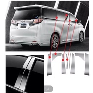 Toyota Vellfire Alphard Anh 20 Anh 30 Chrome Window Pillar Trim Stainless Steel