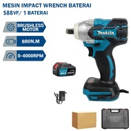 MAKITA Impact Wrench 1090V/588V Impact Baterai Brushless torsi besar impek makita Impact wrench Mesi