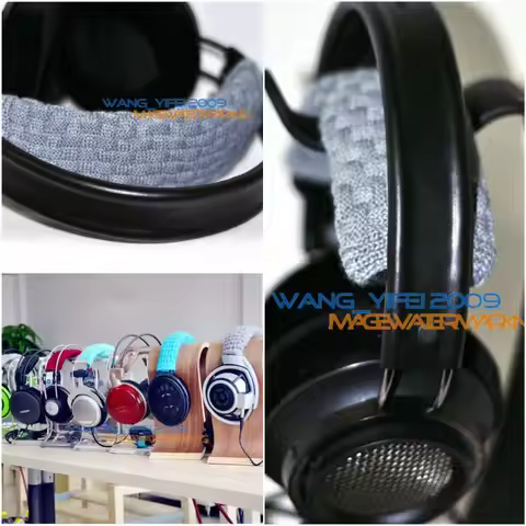 Hand Knit Pure Wool Headband Cushion For Philips Fidelio X1 X2 SHP9500 L1 HiFi Headphone Top Head Ba