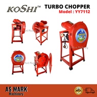 Koshi Turbo Chopper (A) / Turbo Chopper (Belt) Mesin Pemotong &amp; Penghancur Rumput Makanan Ternakan Mesin Cincang Rumput