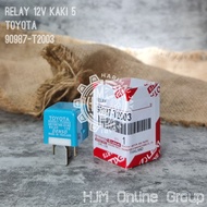12V RELAY 5 LEGS TOYOTA INNOVA FORTUNER AVANZA XENIA YARIS HILUX 90987-T2003