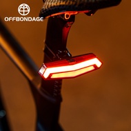 Intelligent remote control bicycle warning light waterproof USB charging LED road bike tail light ni
