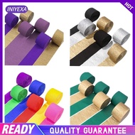 [Iniyexa] 6 Rolls Crepe Paper Streamers for New Year Anniversary Classroom Decorations