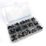 600pcs 15 Kinds Of Values Transistor TO-92 NPN PNP Kit 2N2222 3904 3906 5401 5551 A1015 C945 C1815 S