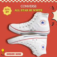 รองเท้าผ้าใบ Converse all star high white รองเท้าผ้าใบคอนเวิร์ส สีขาว หุ้มข้อ ชาย หญิง Unisex