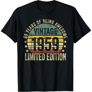 65th Anniversary Birthday T-Shirt Limited Edition Vintage 1959 Gifts For The Elderly 65 Years Old