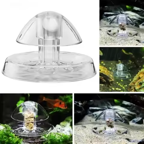 6/8cm Snail Trap Aquarium Plastic Transparent Snail Trap Snail Leech Planarian Trap Portable Fish Ta