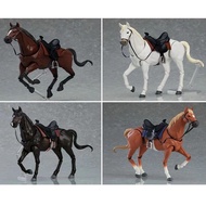 White Horse Model figma490 Painting Refined Ornaments 2.0 Scene Brown Horse Movable Art Enhanced Bod