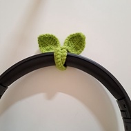 Leaf Sprout Crochet Headphone Crochet Headphone Decorative/ Crochet Bookmark/ Crochet Cable Holder/