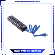 Usb Hub 7 Port Hi-Speed On Off 3.0 Speed Transfer