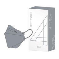 CSD 中衛 醫療口罩-成人立體-4D麥飯石灰 (20片/盒)