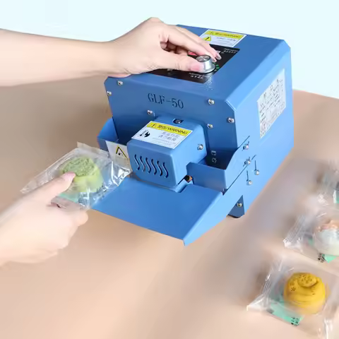 Continuous Sealing Machine Heat Kraft Paper Bag Clamp Sealer Desktop Kraft Paper Bag Mylar Plastic B