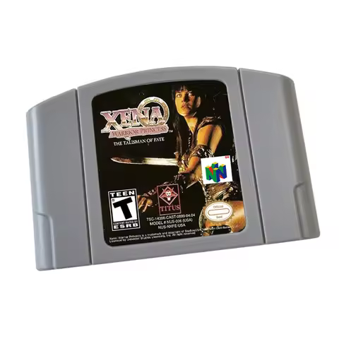 Xena - Warrior Princess - The Talisman of Fate Video Game Cartridge Card - Compatible model N64 – En