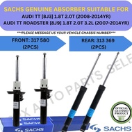 SACHS GENUINE ABSORBER (FRONT, REAR) FOR AUDI TT [8J3] '08-14YR / TT ROADSTER [8J9] '07-14YR - GERMA