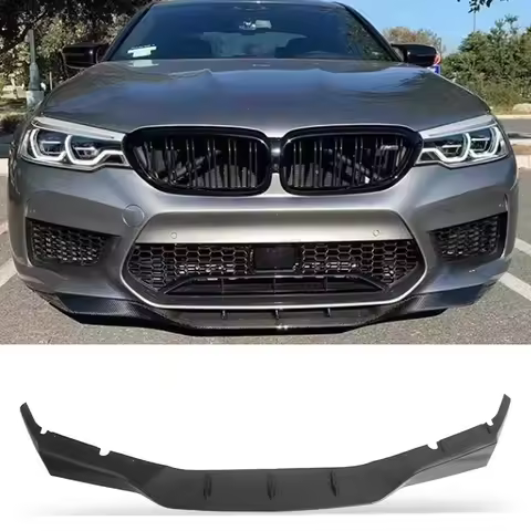 F90 M5 RKP Style Carbon Fiber Car Front Bumper Lip for BMW M5 F90 2017+ Front Lip Diffuser Car Acces
