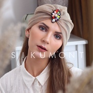 Zara Tile Adult Instant Turban Glitter Turban Hair Accessories