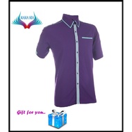F1 Uniform ~Baju Korporat OREN SPORT Men/Women - F132 Dark Purple