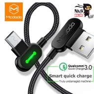 Original MCDODO 90 Degree Fast Charging iPhone / Micro Usb / Type-C Usb Cable for iPhone Android pho