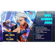 Stories Arise (SP01) Deck เล่นได้เลย พร้อมกล่องใส่การ์ด Storage สลีฟ EVEDEN VG card shop