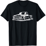 Men's cotton T-shirt 1967 C10 Stepside Truck Old School C10 Silhouette Classic T-Shirt Fast Shipping