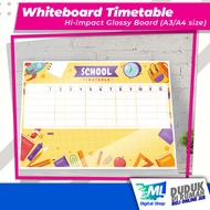 Jadual Waktu Sekolah Whiteboard/ School Timetable Small