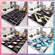 CARPET MINK Tatami / KARPET BALDU GEBU TEBAL CORAK TIMBUL SIZE 90X180 CM  (M)